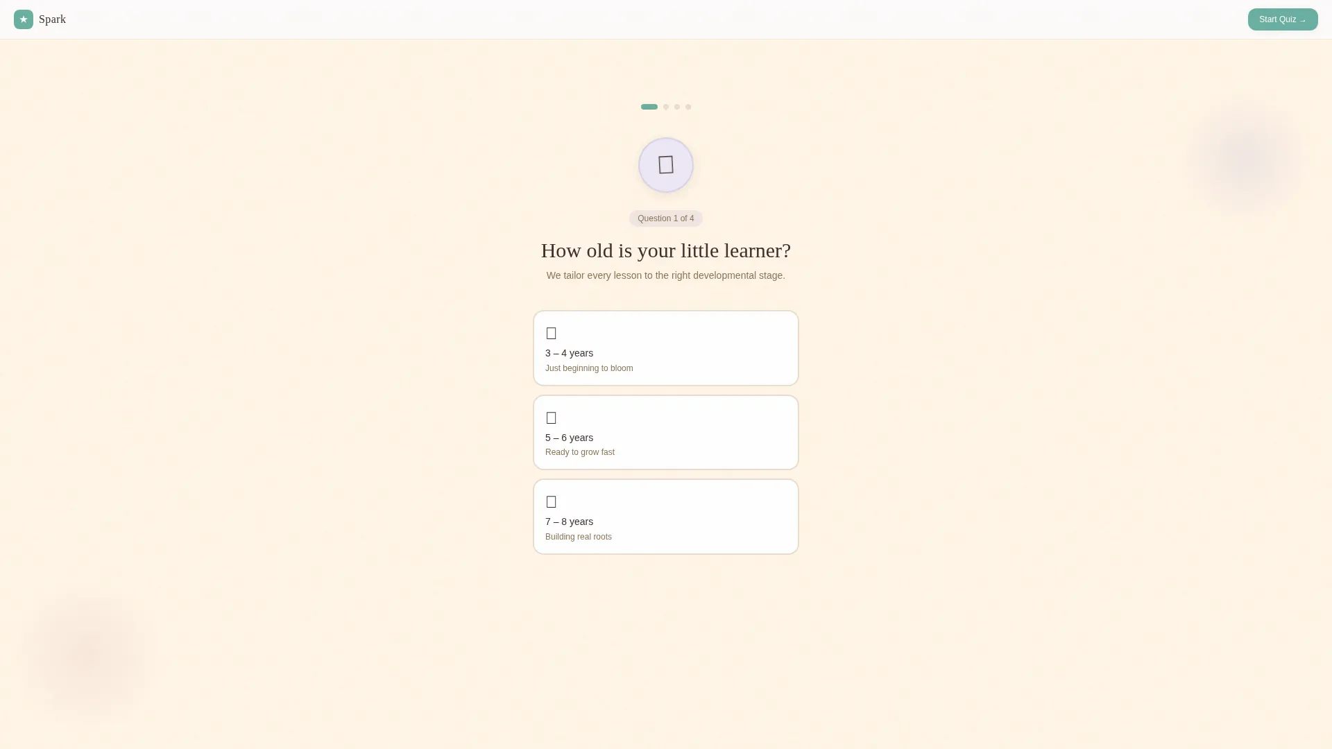 Playful Kids Educational App Landing Page Template