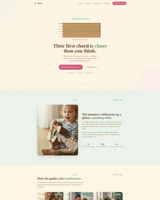 Kids Guitar Academy Landing Page Template