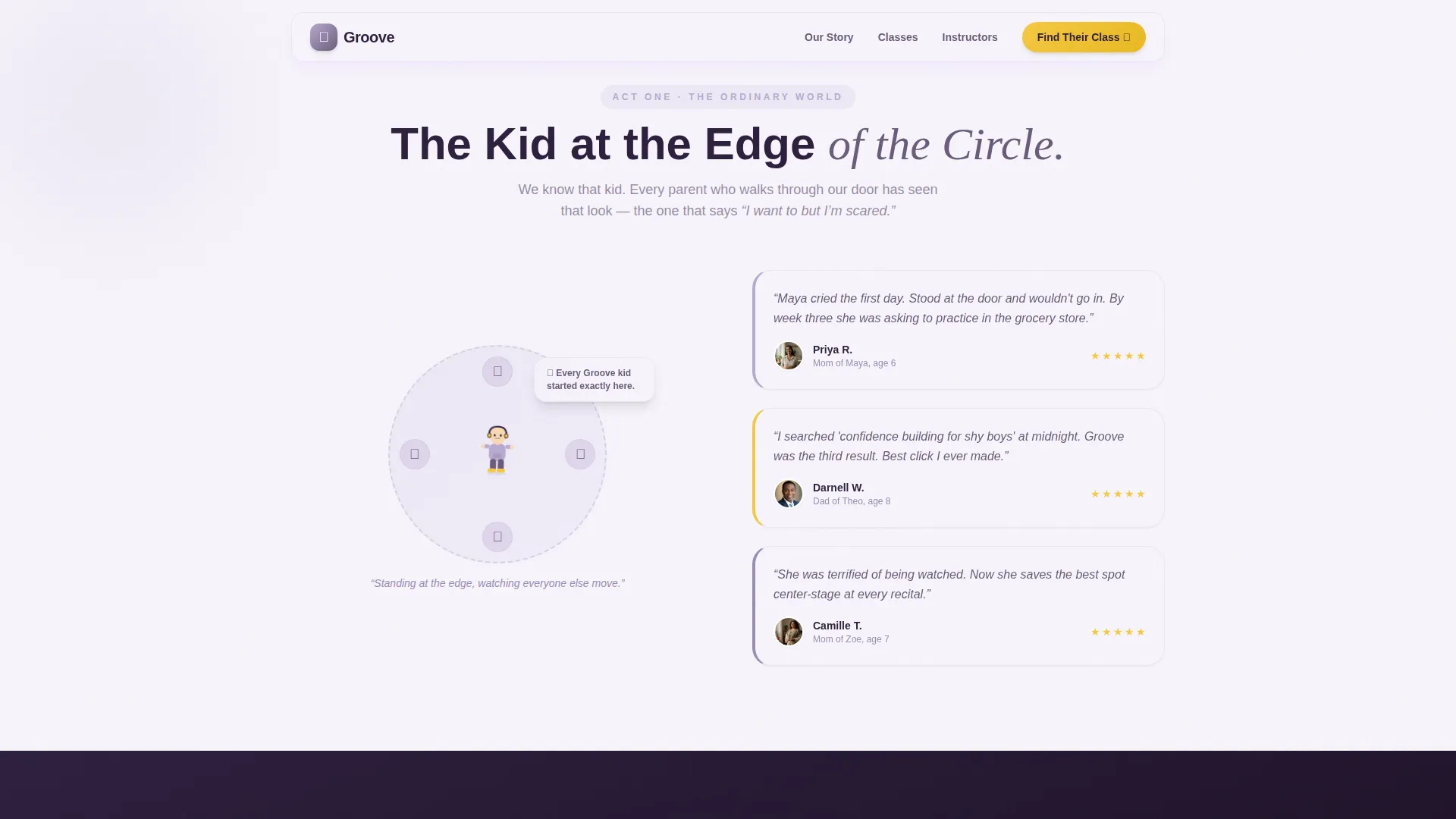 Kids Hip-Hop Dance Academy Landing Page Template