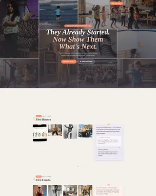 Kids Hip-Hop Dance Online Class Landing Page Template