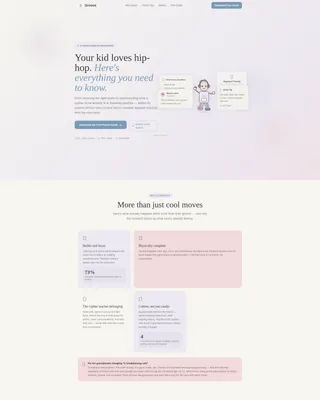 Kids Hip-Hop Dance Parent Resource Landing Page