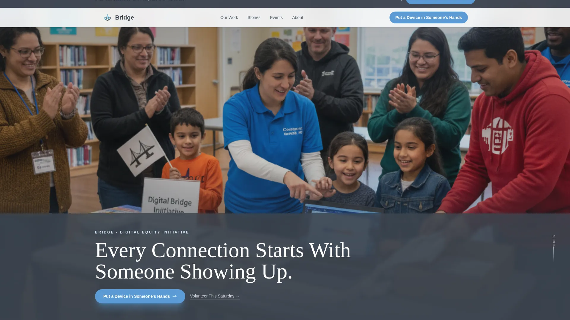 Heartfelt Nonprofit Landing Page Template