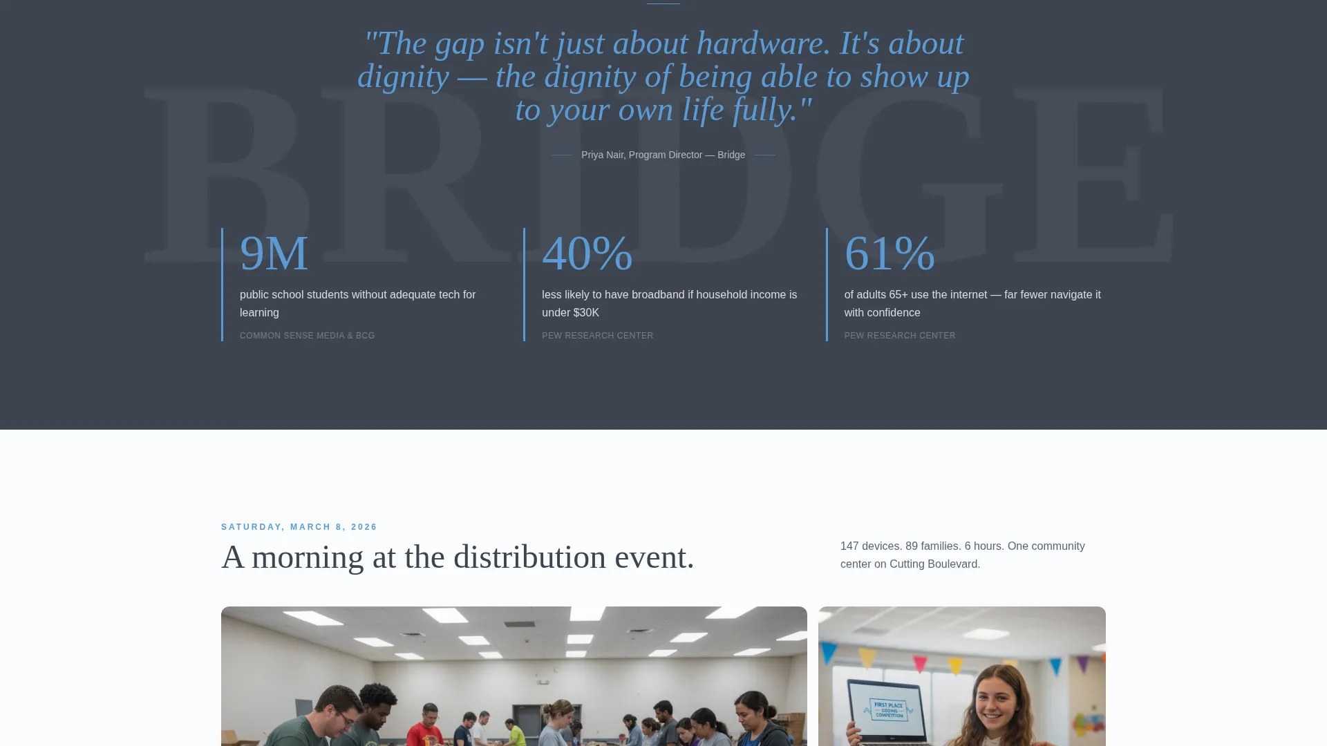 Heartfelt Nonprofit Landing Page Template
