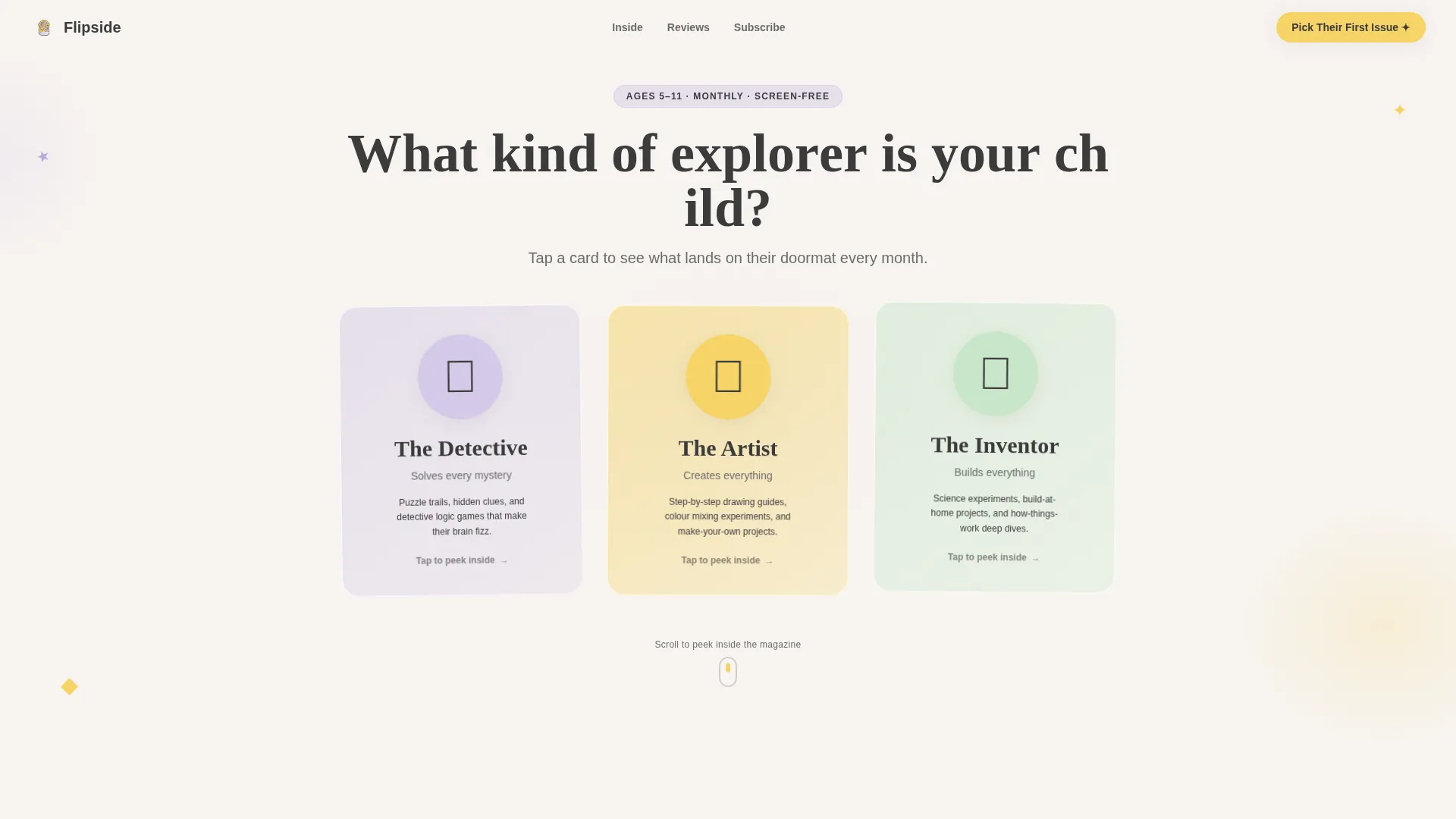 Kids Magazine Landing Page Template