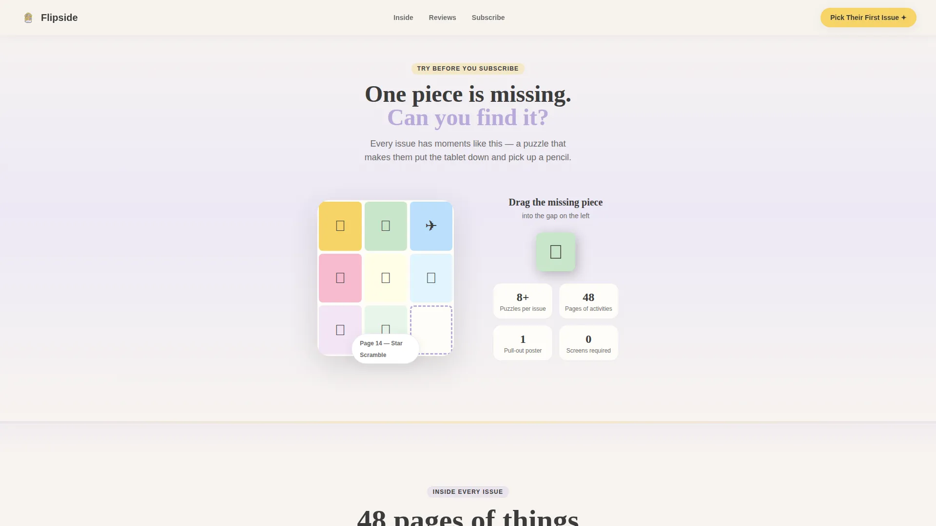 Kids Magazine Landing Page Template