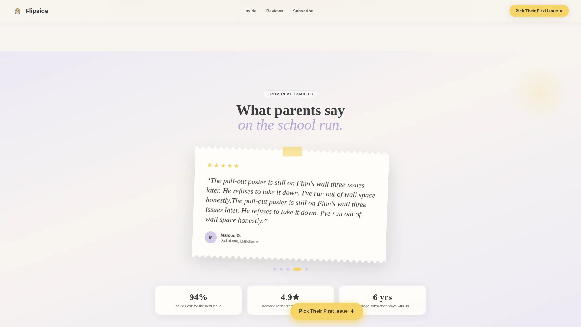 Kids Magazine Landing Page Template