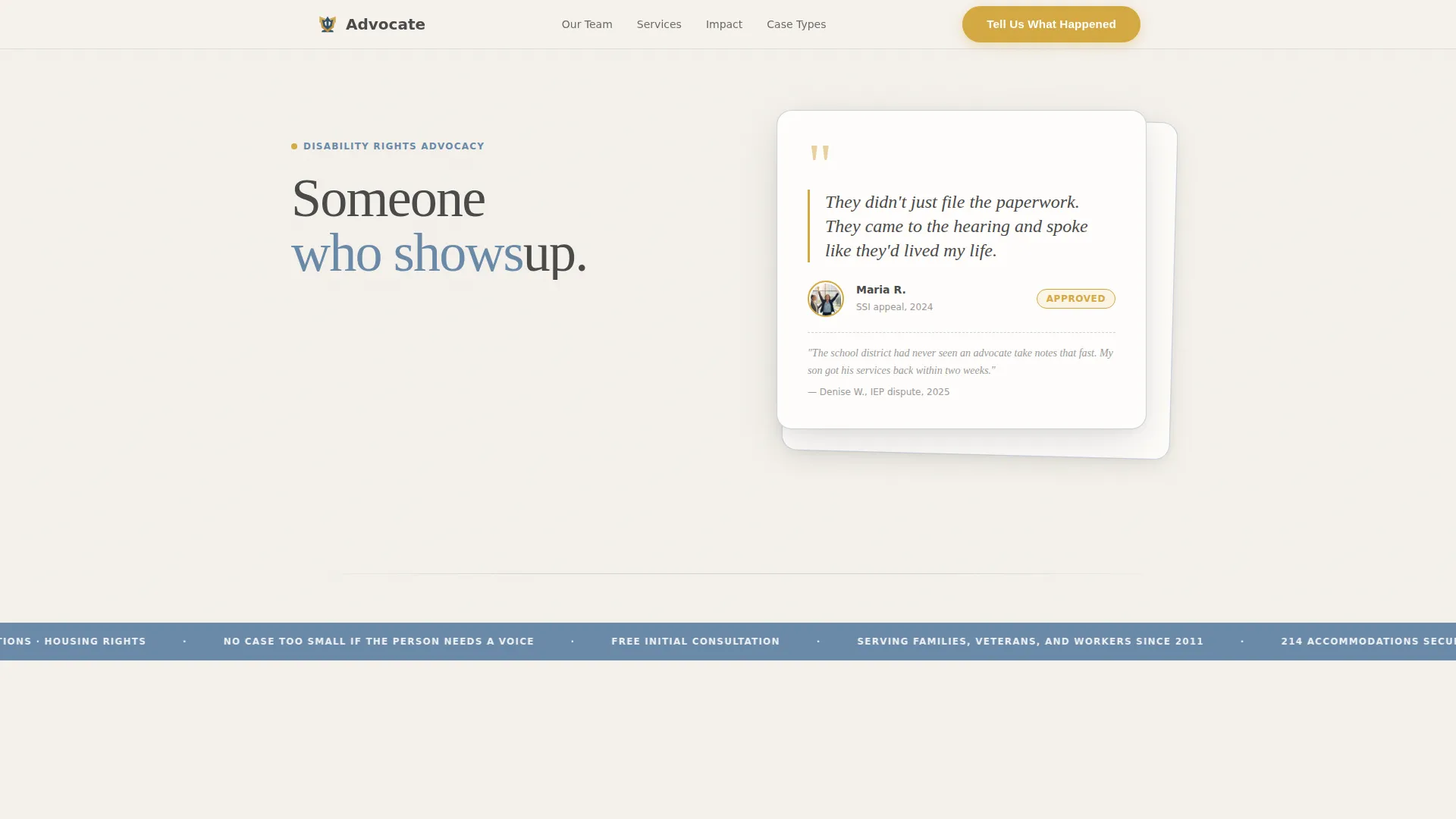Advocacy & Social Campaign Reviews & Social Proof Website Template