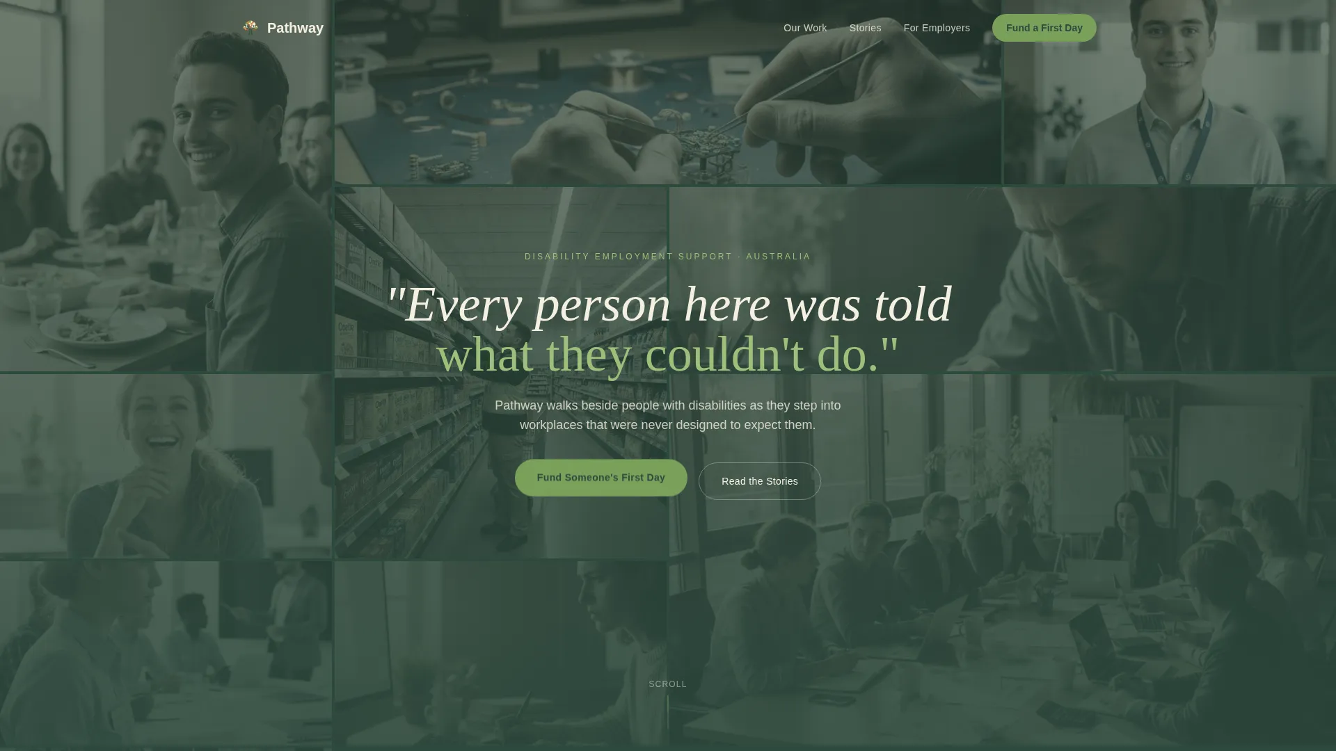 Disability Employment Service Landing Page Template