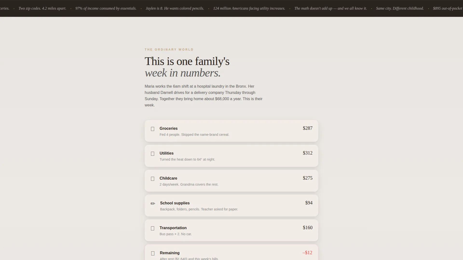 Economic Equality Awareness Campaign Landing Page