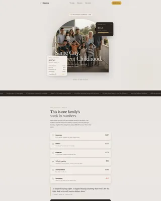 Economic Equality Awareness Campaign Landing Page