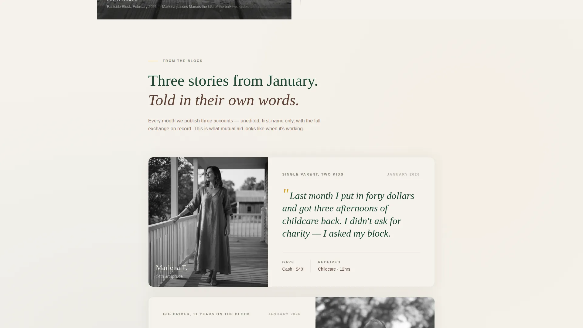 Mutual Aid Network Landing Page Template