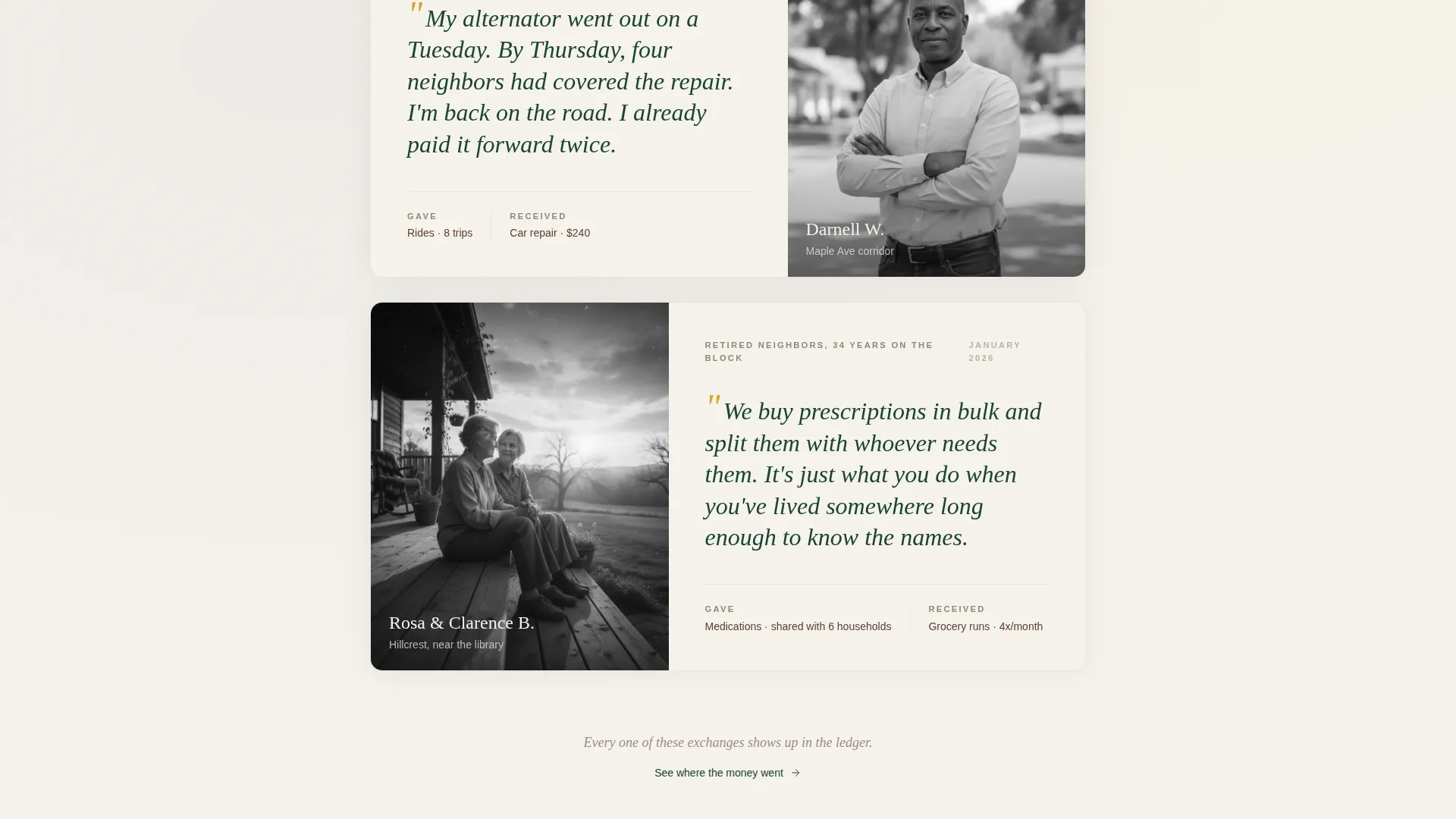 Mutual Aid Network Landing Page Template