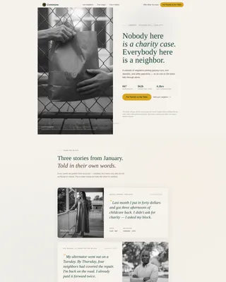 Mutual Aid Network Landing Page Template