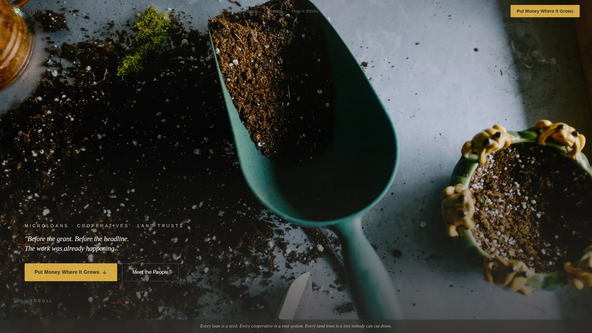 Economic Equality Social Enterprise Landing Page Template