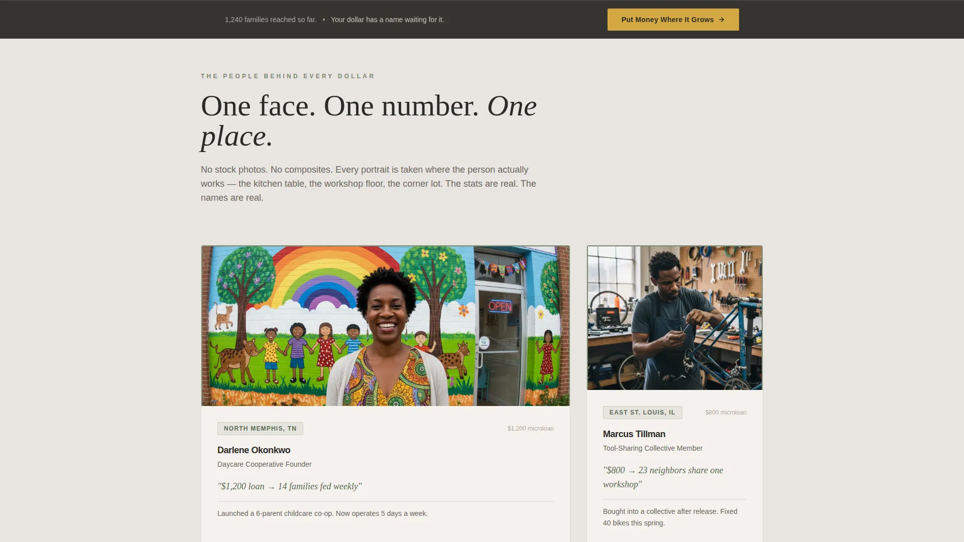 Economic Equality Social Enterprise Landing Page Template