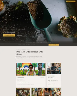 Economic Equality Social Enterprise Landing Page Template