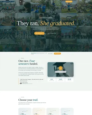 Education Access Fundraising Landing Page Template