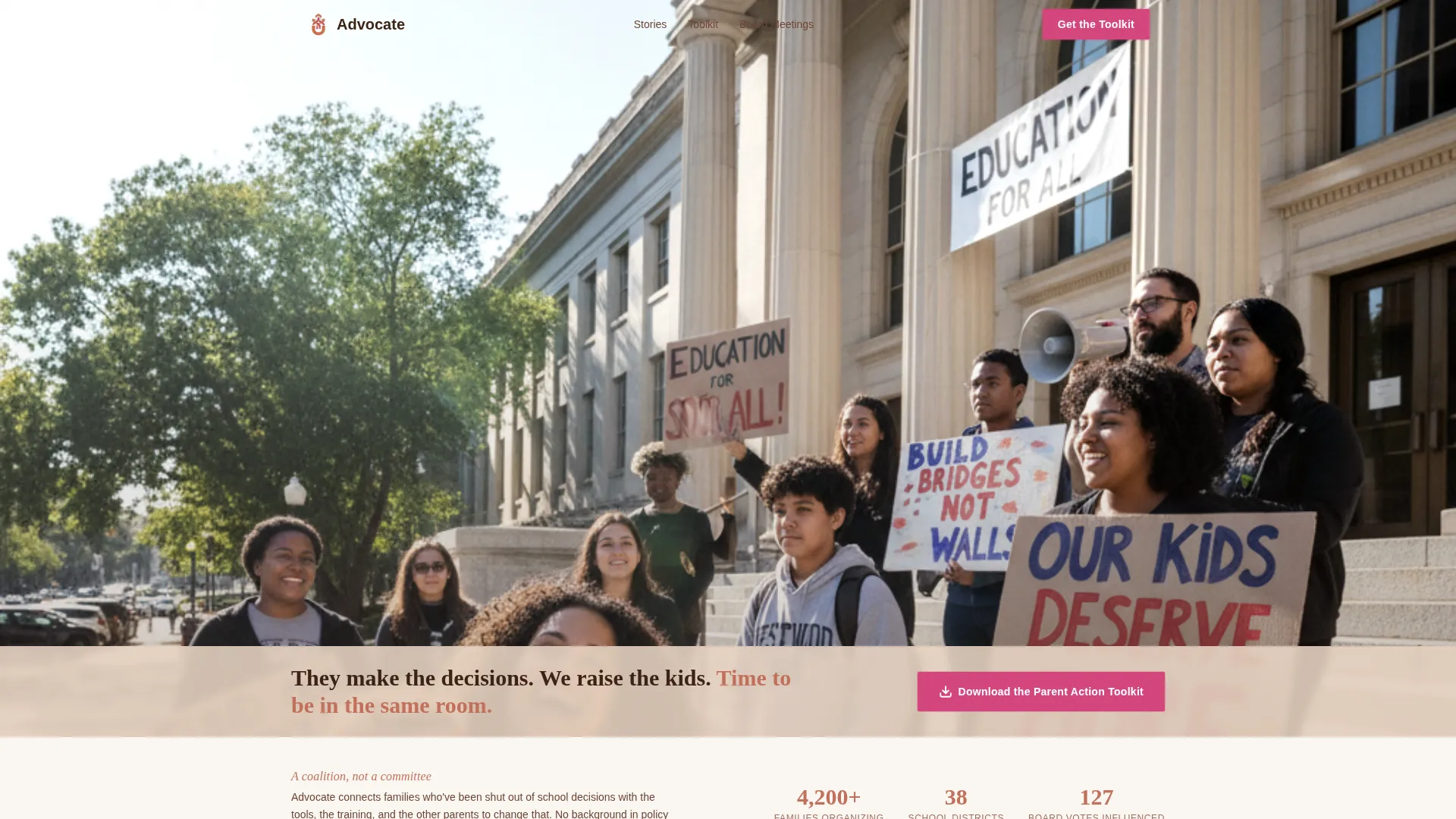 Education Equity Landing Page Template