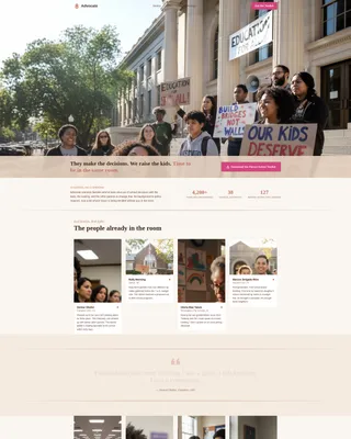 Education Equity Landing Page Template