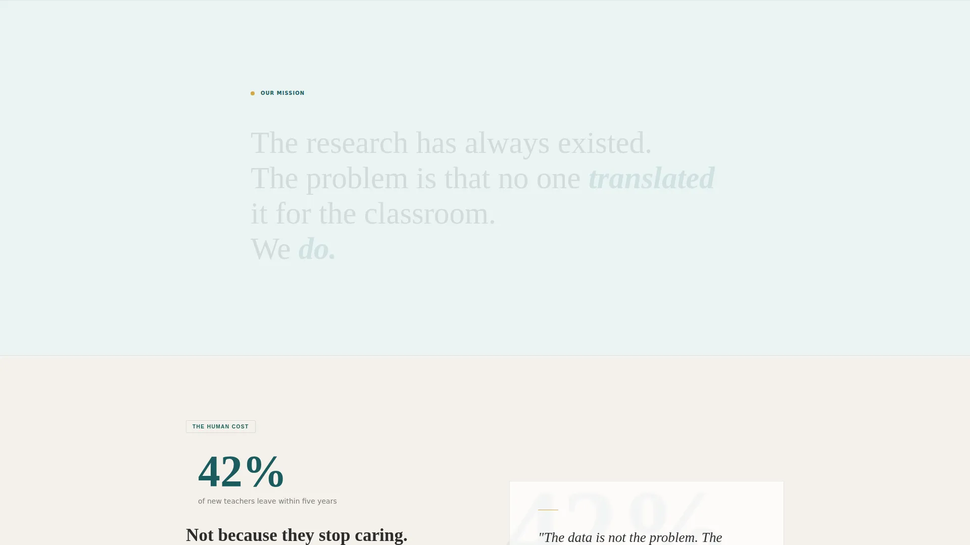 Education Research Nonprofit Landing Page Template