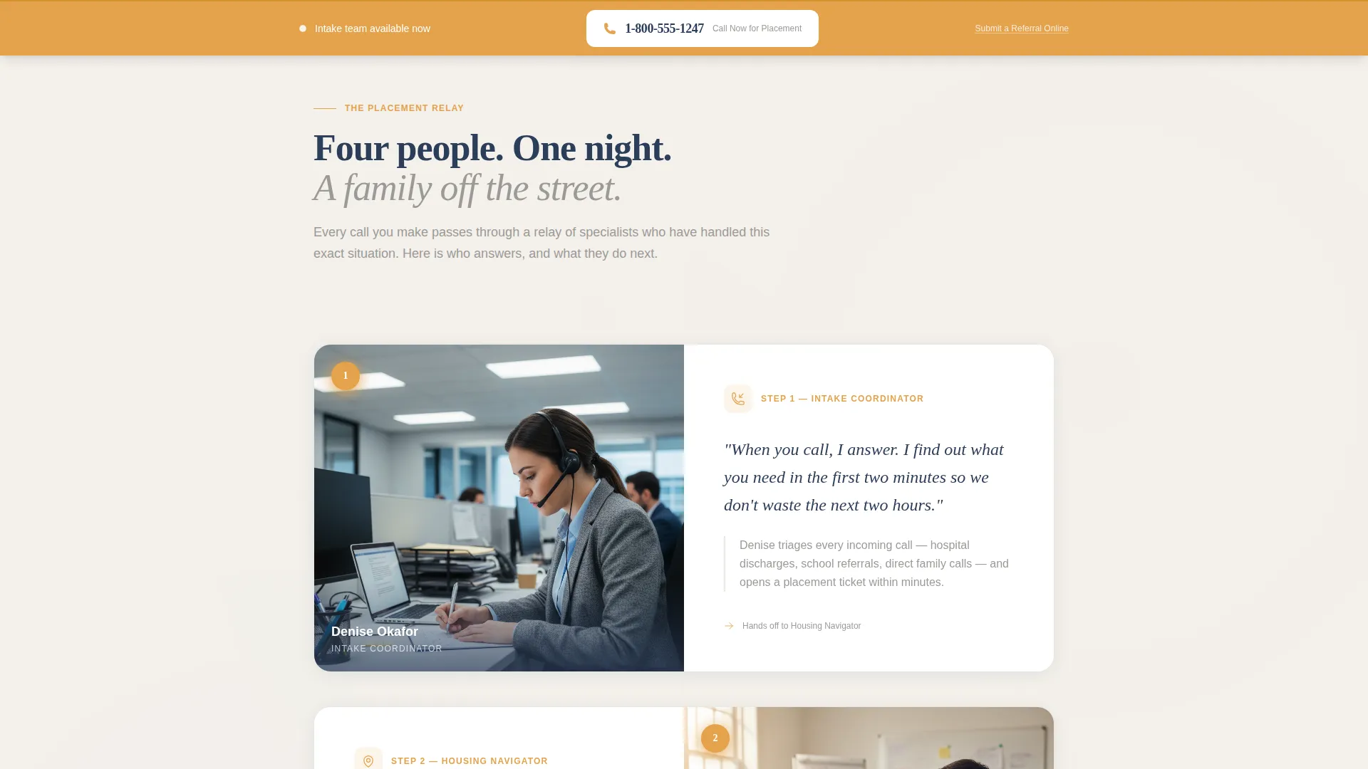 Emergency Housing Service Landing Page Template