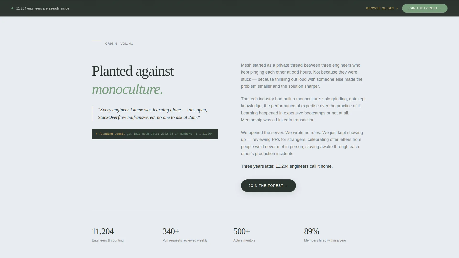 Editorial Landing Page for Developer Discord Communities