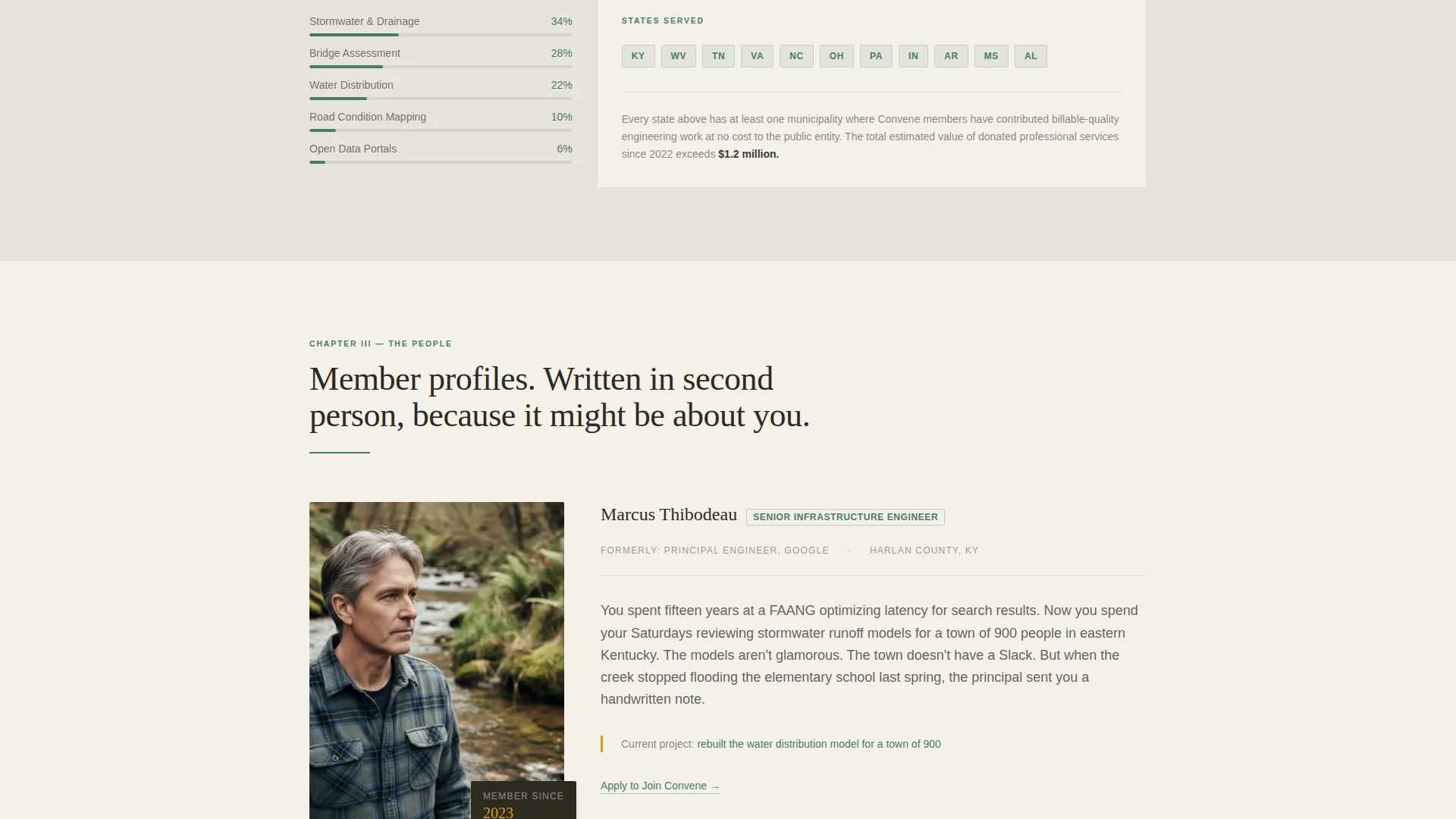 Civic Engineers Community Landing Page Template
