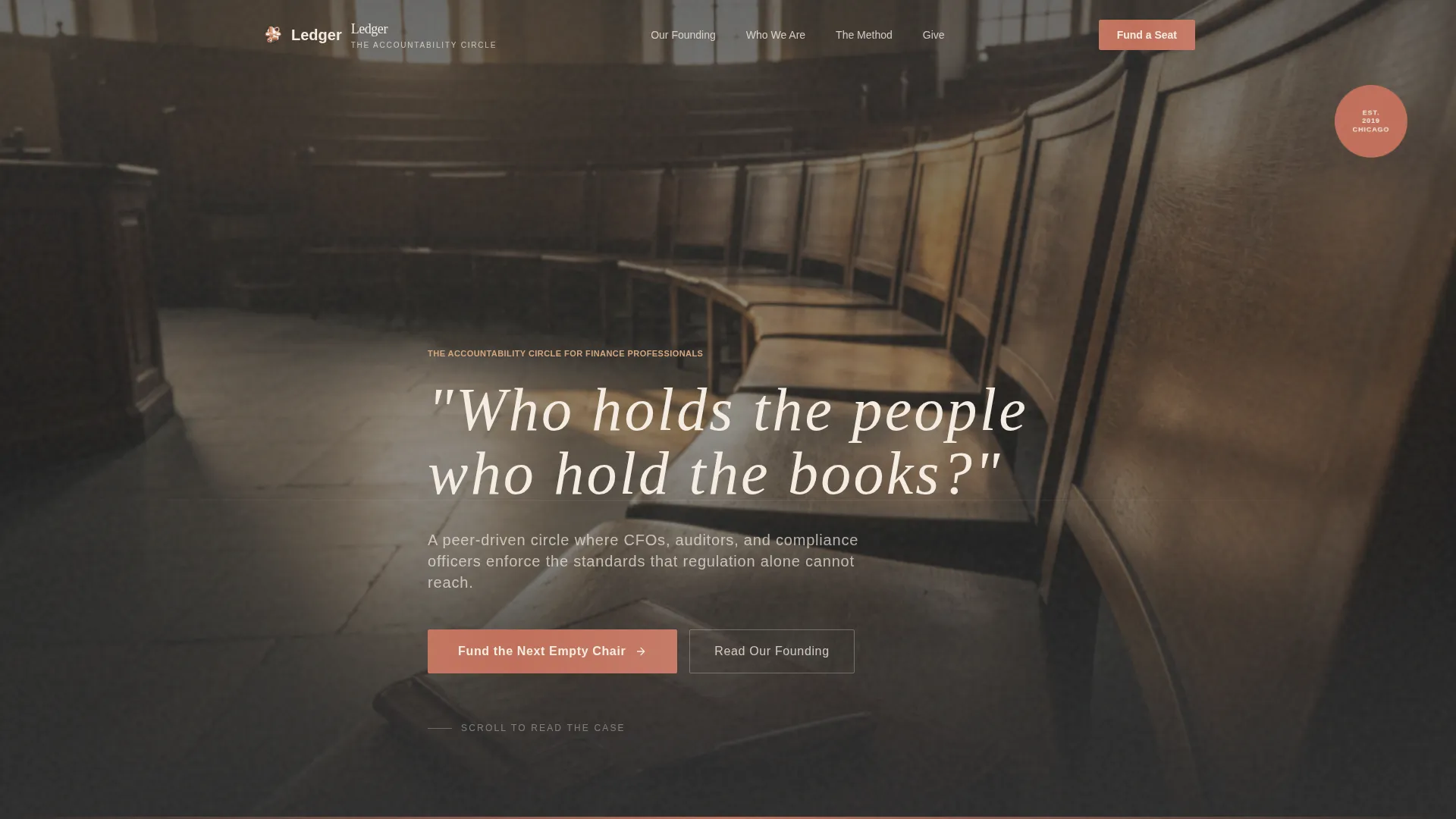 Finance Accountability Group Landing Page Template