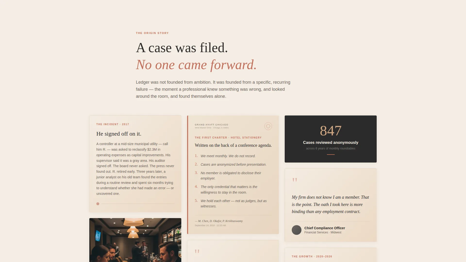 Finance Accountability Group Landing Page Template