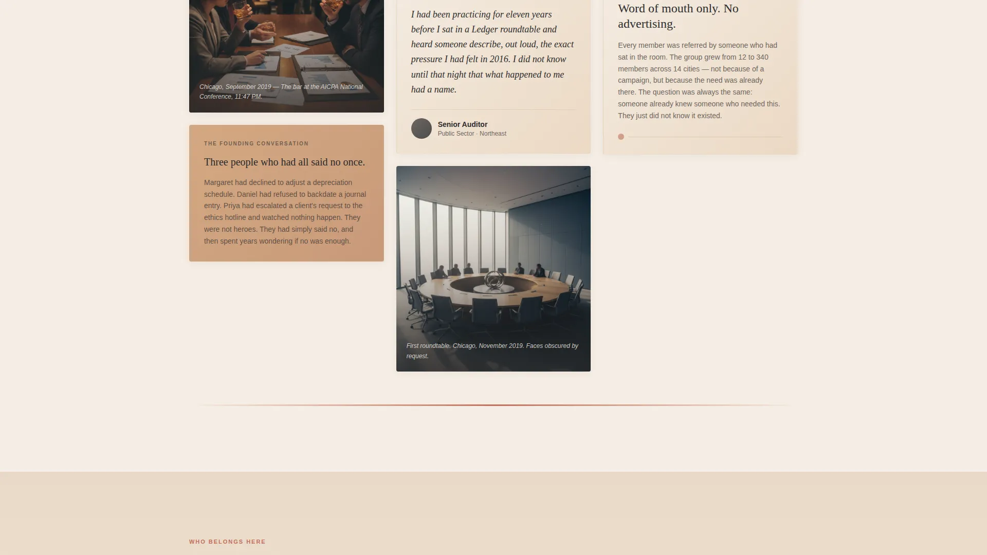 Finance Accountability Group Landing Page Template