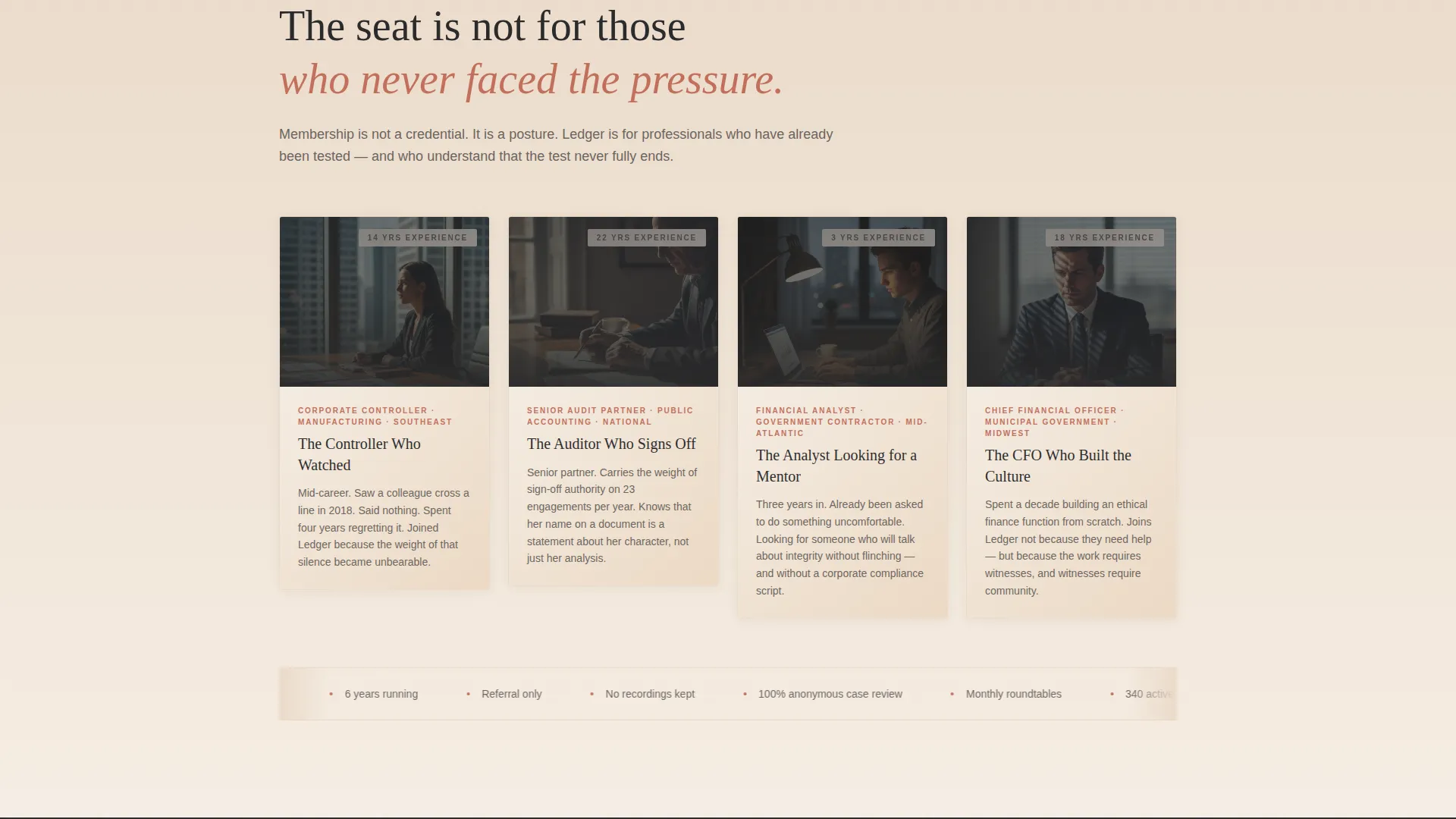 Finance Accountability Group Landing Page Template