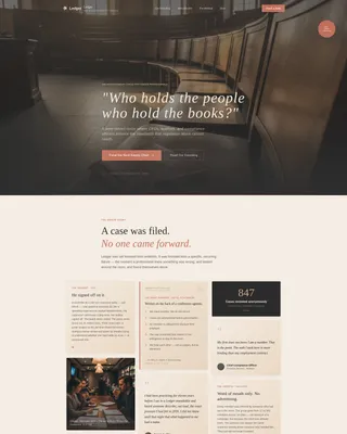 Finance Accountability Group Landing Page Template