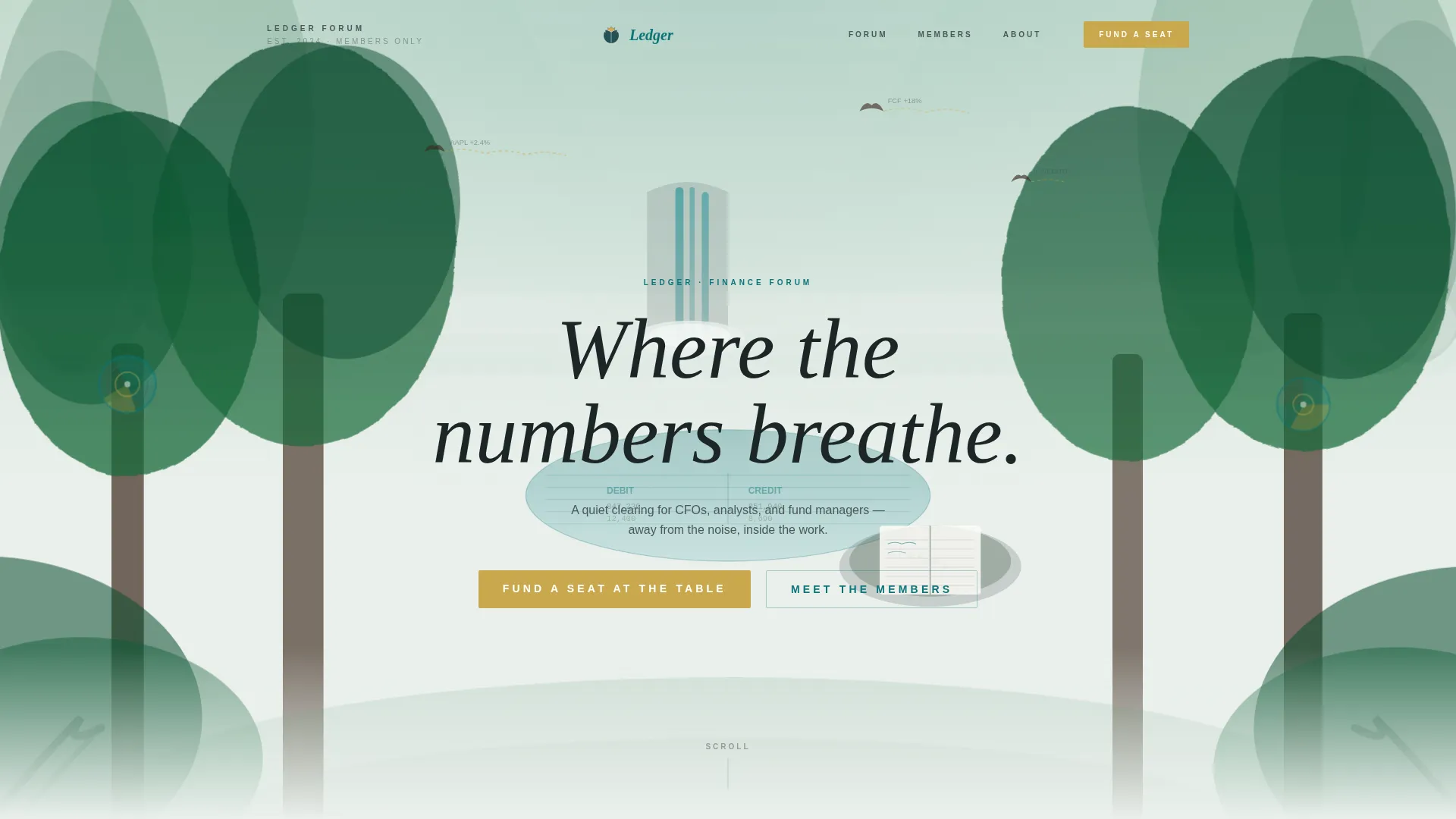 Finance Professionals Forum Landing Page Template