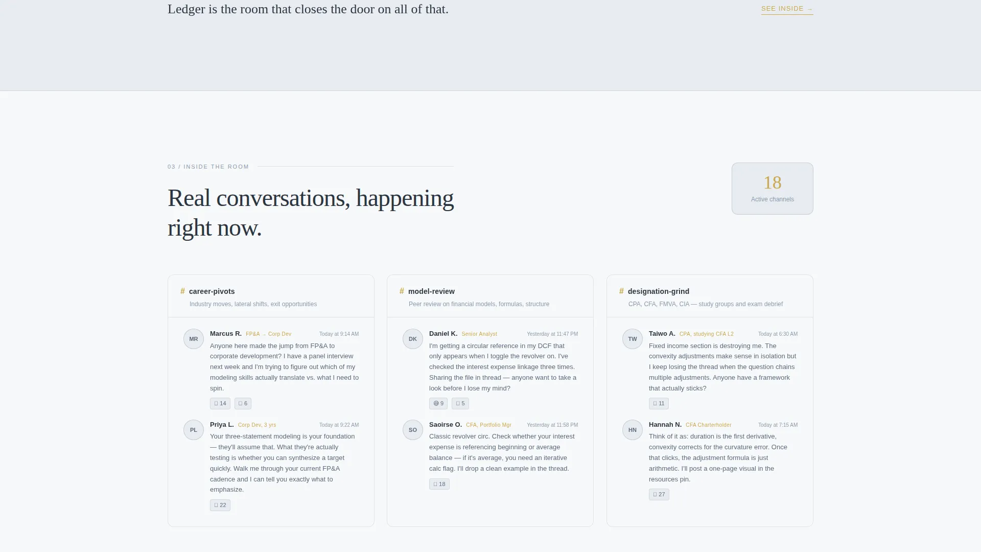 Finance Community Landing Page Template
