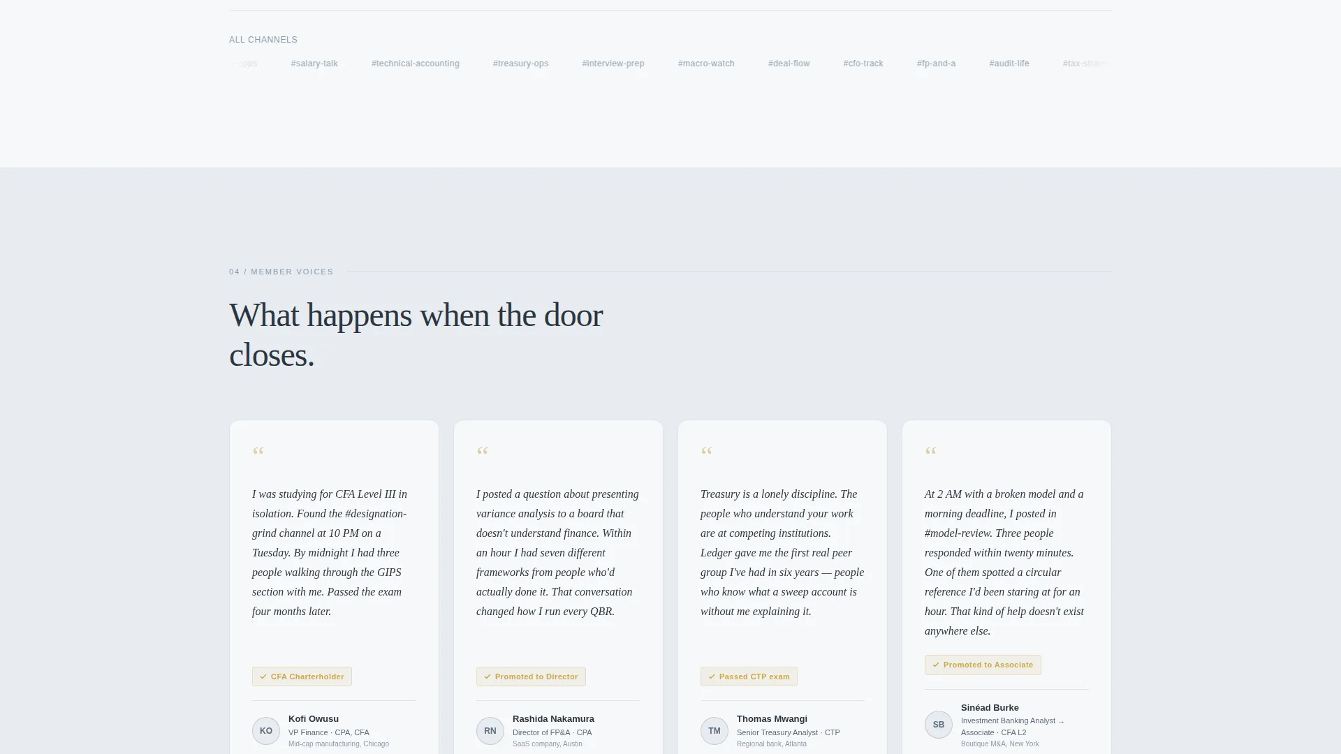 Finance Community Landing Page Template