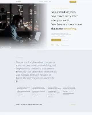Finance Community Landing Page Template