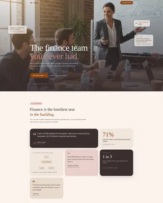 Elite Financial Advisory Landing Page Template