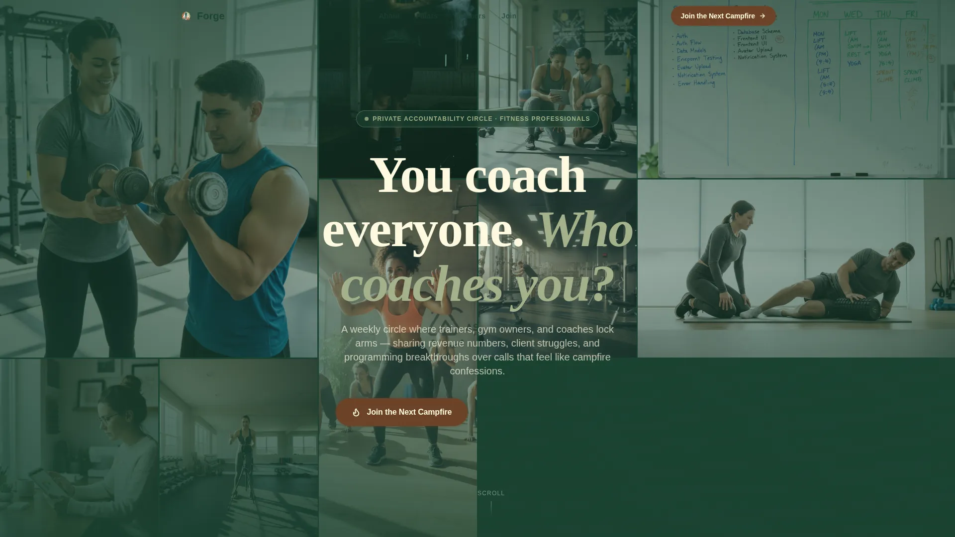 Fitness Accountability Group Landing Page Template