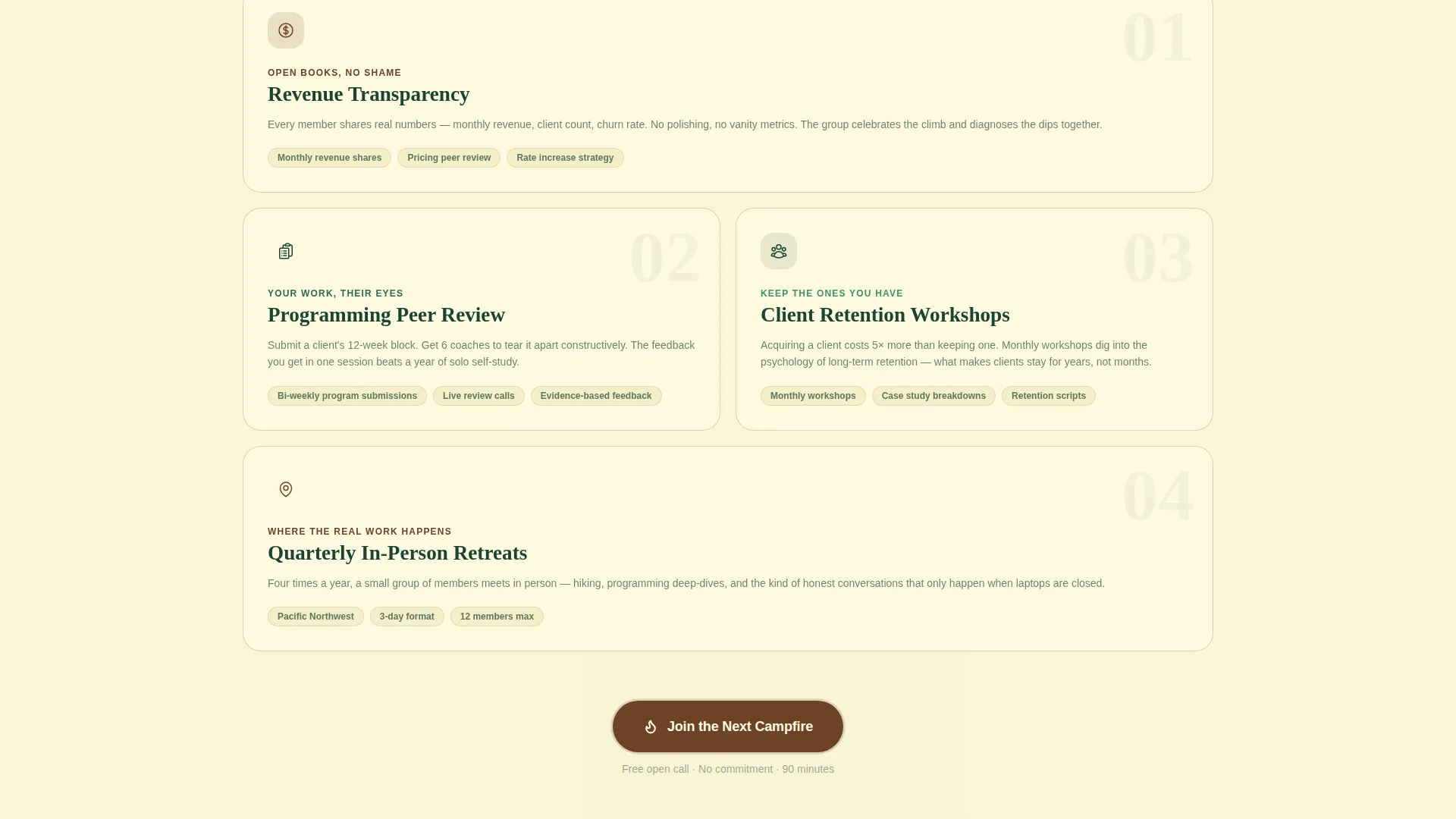 Fitness Accountability Group Landing Page Template