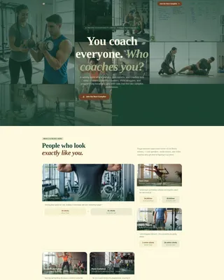 Fitness Accountability Group Landing Page Template