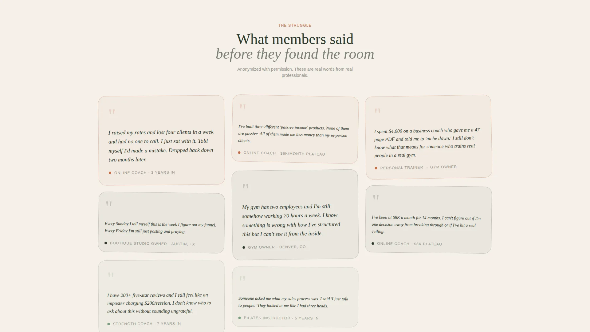 Fitness Professionals Mastermind Landing Page Template