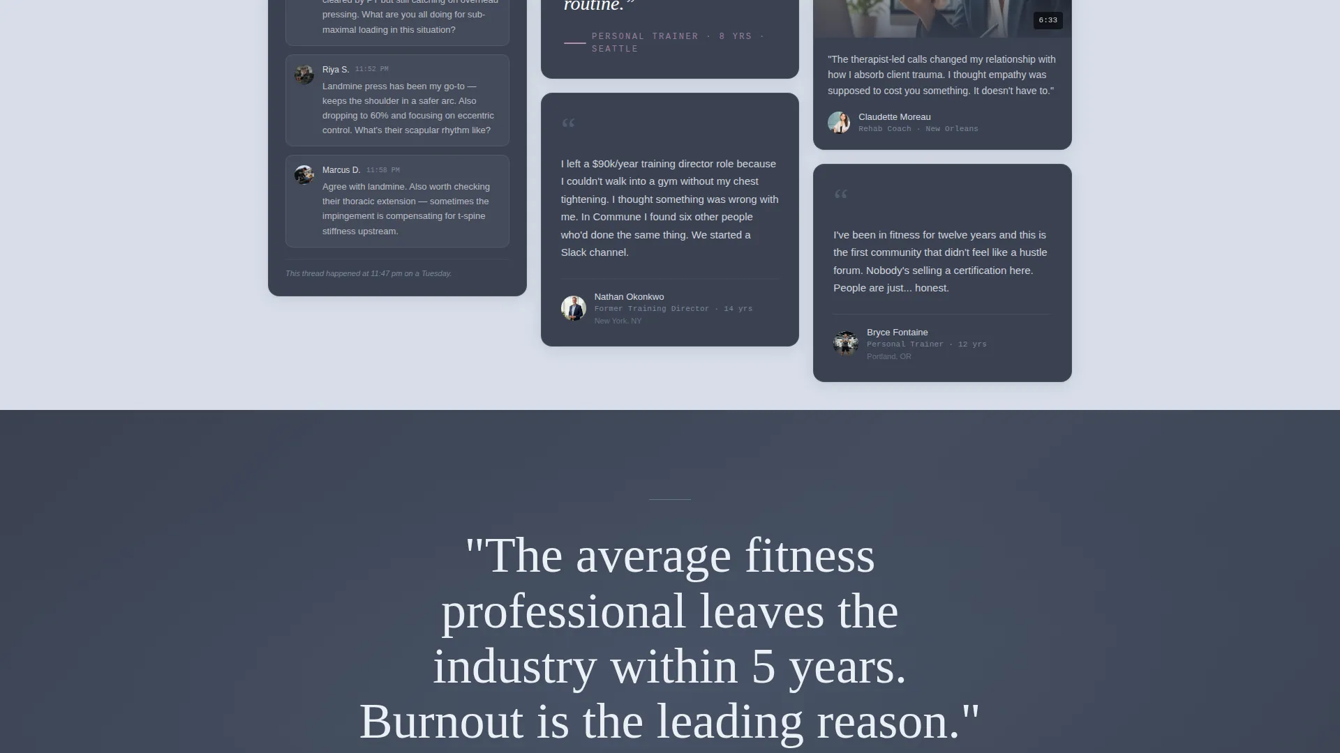 Fitness Professionals Community Landing Page Template