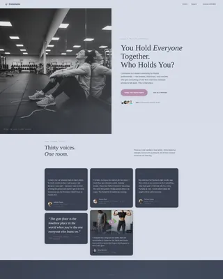 Fitness Professionals Community Landing Page Template