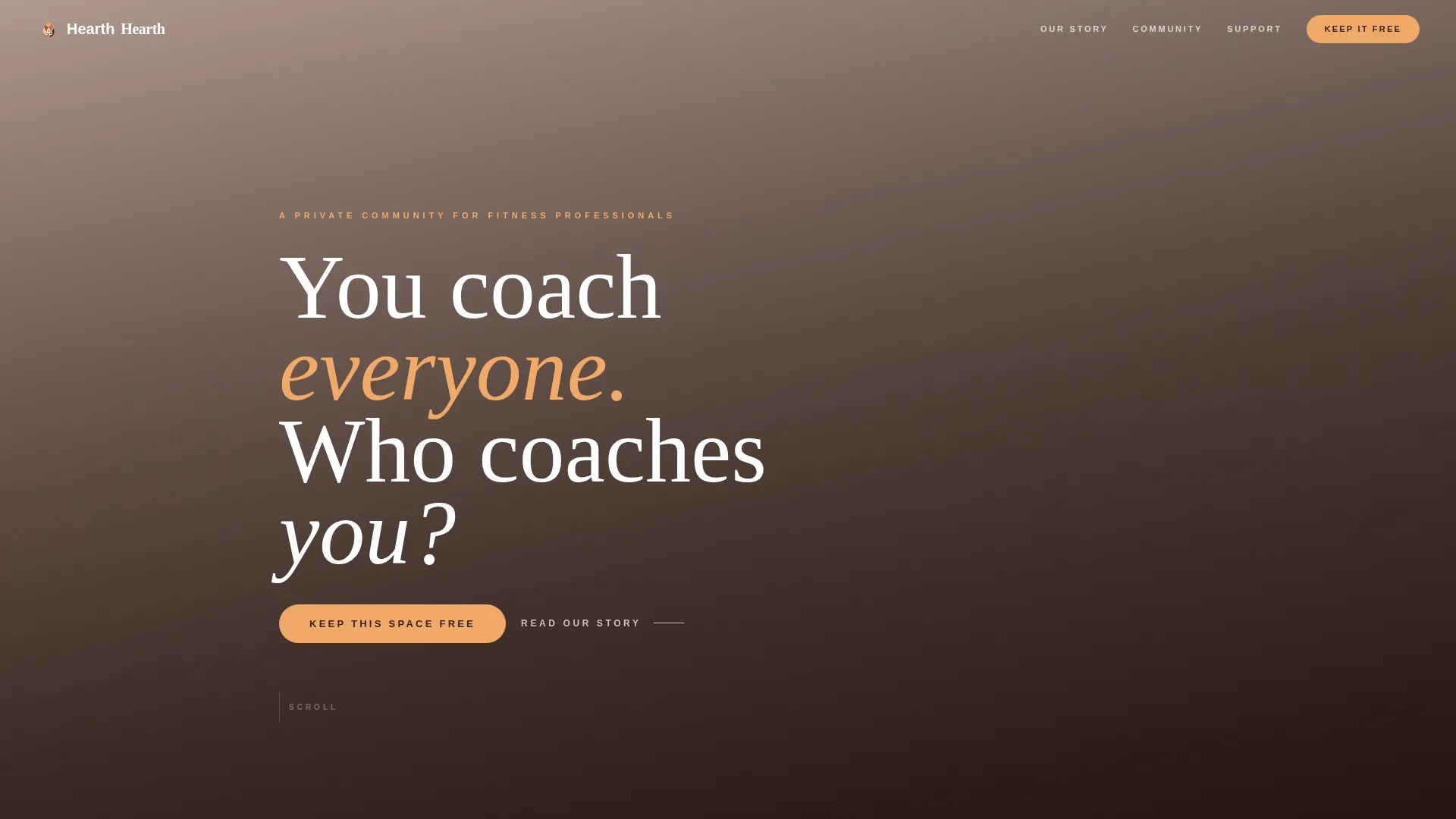 Fitness Community Landing Page Template