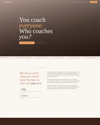 Fitness Community Landing Page Template
