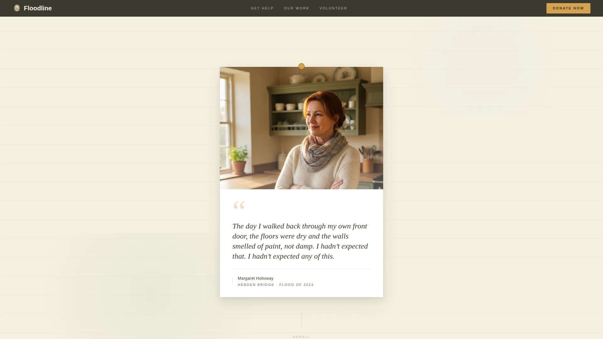 Flood Relief Charity Landing Page Template