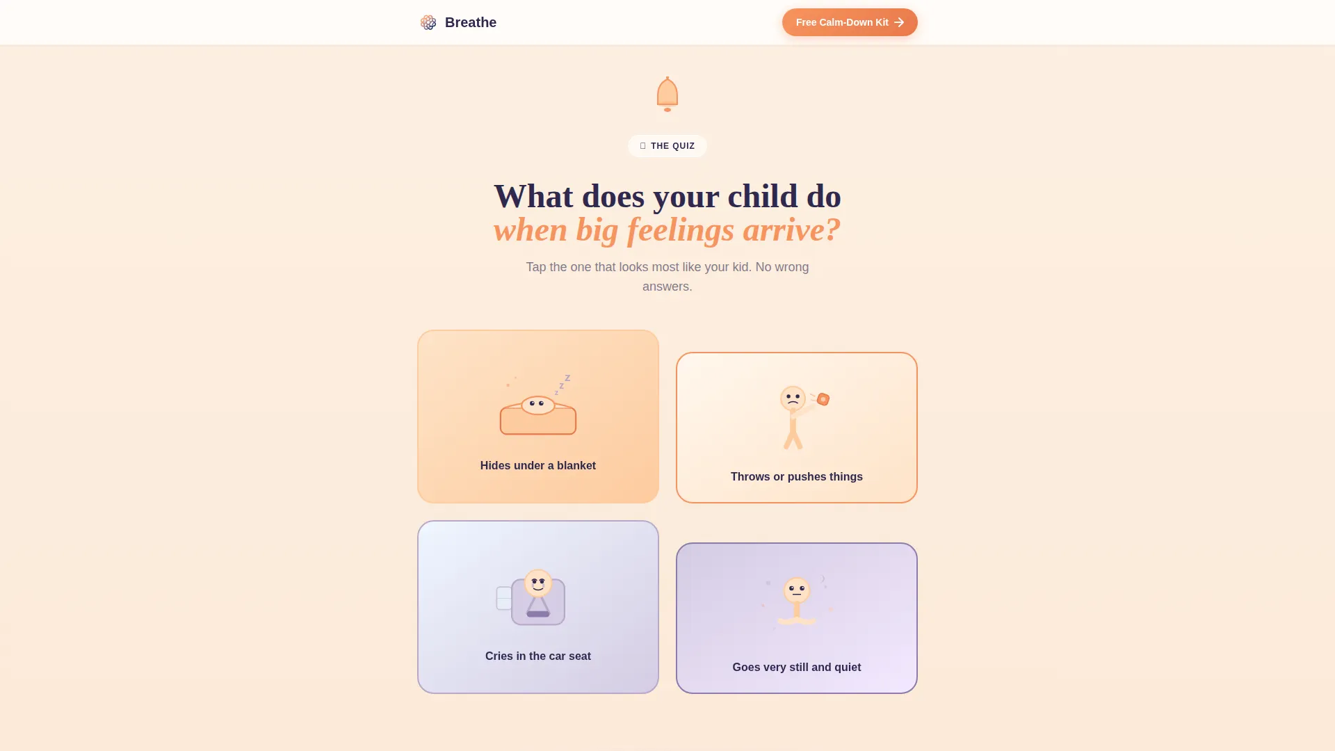Kids Mindfulness Academy Landing Page Template