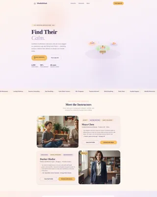 Kids Mindfulness Instructor Directory Landing Page