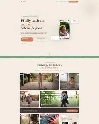 Phone Photography Landing Page for Parent Courses