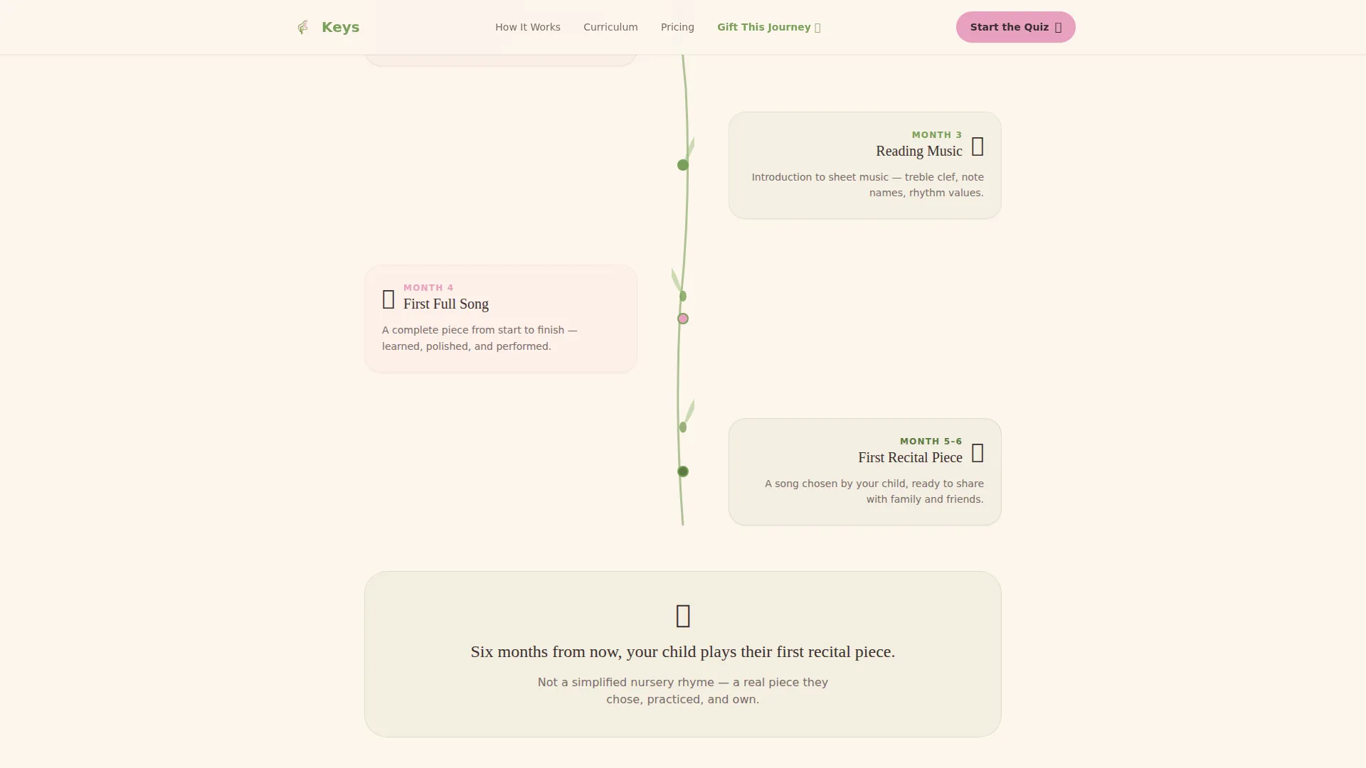 Kids Piano & Keyboard Online Class Landing Page Template